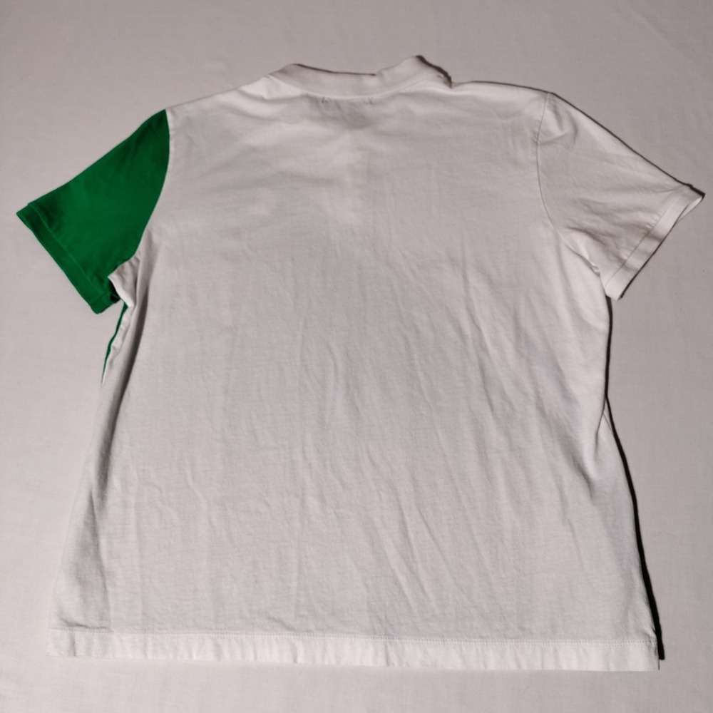 Lauren Active Ralph Lauren Golf Club Graphic Polo Shirt White Green Women Large - Picture 2 of 12